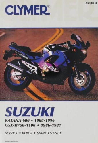 Clymer suzuki fours 600cc manual suzuki gsx600f gsxr1100 gsxr750