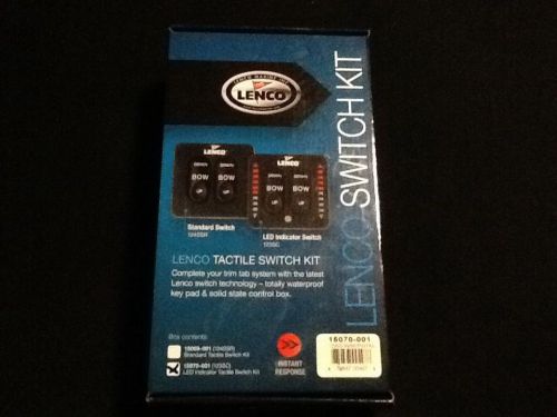 Lenco marine led indicator tactile switch kit (15070-001) 123sc with 36&#034; pigtail
