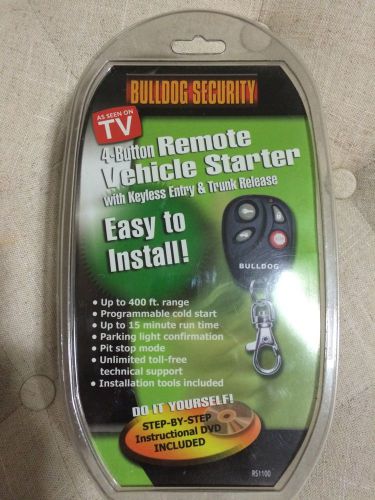 Bulldog remote starter system model rs1100 new nib