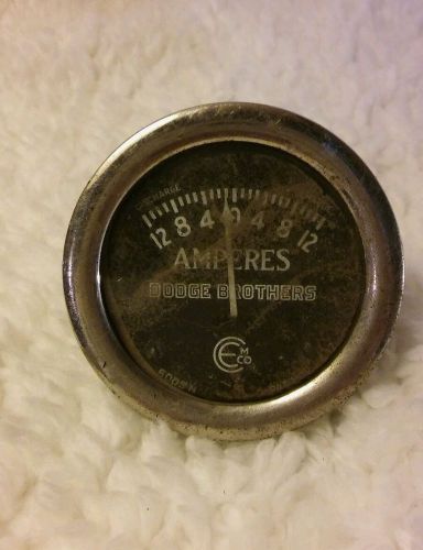 Vintage dodge brothers amperes gauge e m co patent 1917- 6005n . nov 27.17