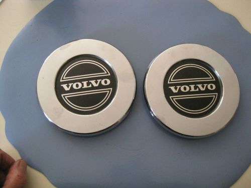 Volvo 780 bertone  wheel center caps set of two for rim 3516303 good used shape