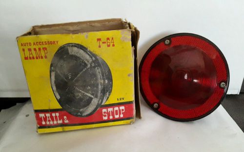 Vintage motorcycle/car nos auto accessory lamp tail&amp; stop red light model t64