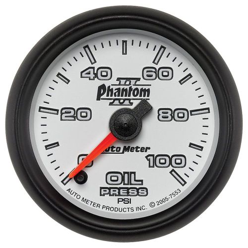 Auto meter 7553 phantom ii; electric oil pressure gauge
