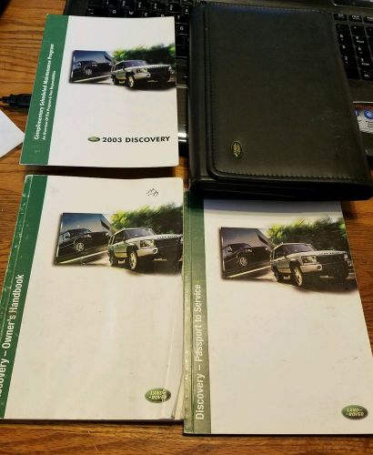 2003 land rover discovery owners manual case set