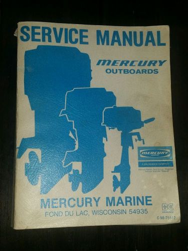 Vintage mercury mariner outdoor service manual