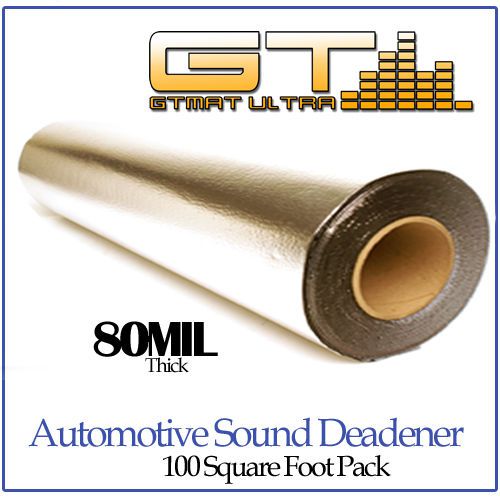 New 100sqft (36in wide single roll) gtmat 80mil ultra sound deadener dampening
