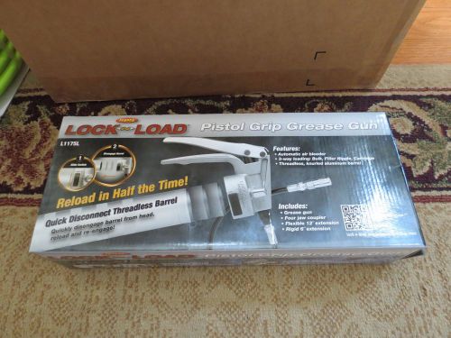 Legacy l1175l lock-n-load pistol grip grease gun - new