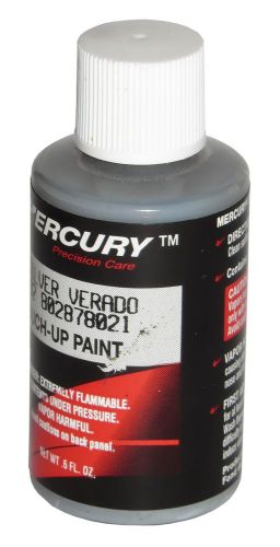 Oem mercury marine silver verado touch-up paint, 6 oz brush in cap, 92 802878021