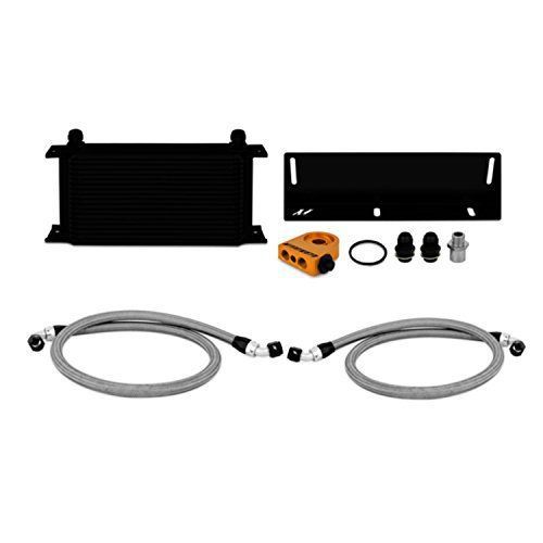 Mishimoto mmoc-mus-79tbk black thermostatic oil cooler kit for ford mustang 5.0l
