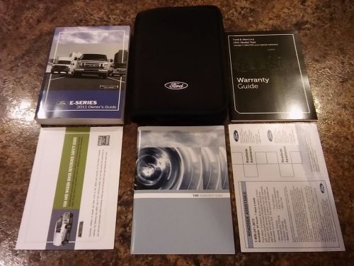 2011 ford e-series econoline owners manual w/ case &amp; supplements - new