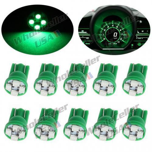 10x green 921 t10 3528-smd led light bulb instrument speedometer gauge dash