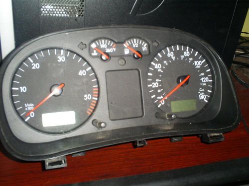 Volkswagen jetta speedometer cluster; (cluster), sdn, 1.9l (turbo diesel), mph