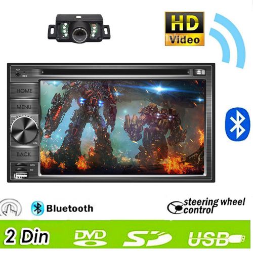 Hd touchscreen 6.2&#034; in dash car radio stereo dvd player rds mp3 bluetooth+camera