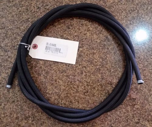 Lot new earls earl&#039;s an fittings -4 black cloth braided hose 10 feet grab bag