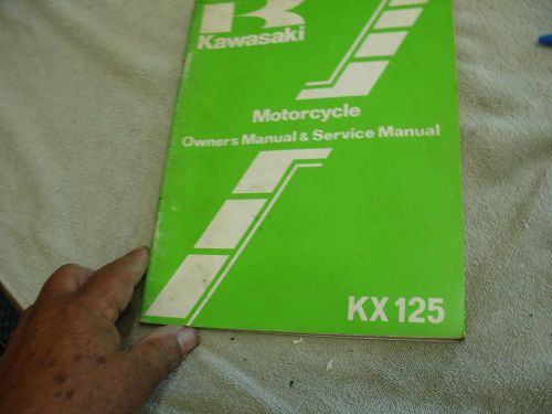 Kawasaki kx125 owners &amp;  service manual