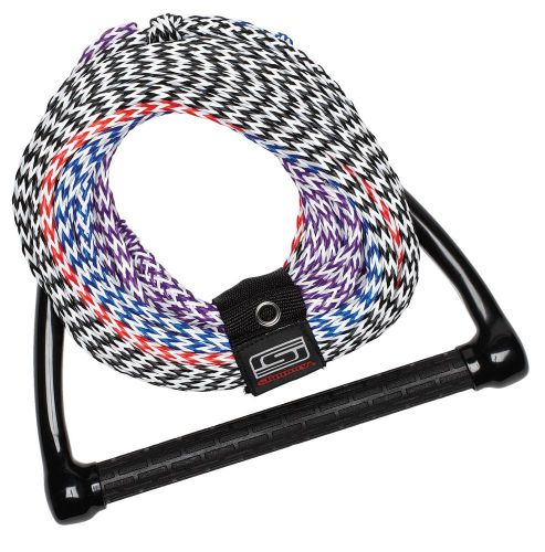 Slippery four section rope multi/blue/red