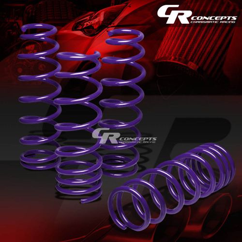 For 79-04 ford mustang gt pony purple 1.5&#034; drop cold wounded lowering springs