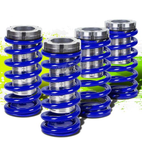 For 95-99 tercel l50 i4 front+rear racing coilover 0-3&#034;lowering coil spring blue