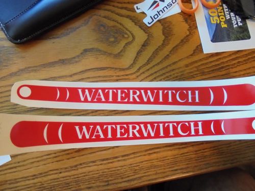 Waterwitch outboard motor fuel tank decal set water transfer decal