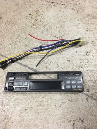 Alpine tdm 7544 cassette faceplate and plug harness
