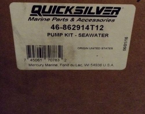 Mercury mercruiser sea water pump w/ air fittings part #46-862914t12