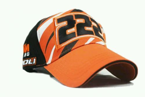 Orange black 222 ktm  hat cap f1 moto gp motorcycle auto racing team baseball