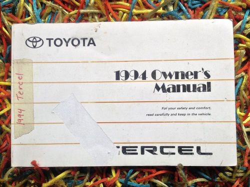 1994 toyota tercel owners manual we ship out free same day free shipping