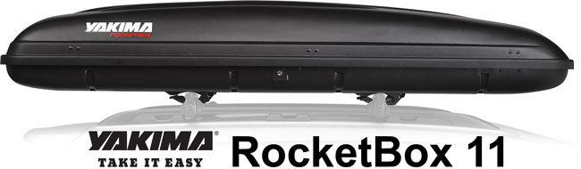 New yakima rocketbox 11 roof mount 11 cu ft carrier box