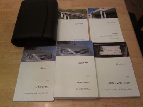 2011 lexus ls460 ls460l owner + navigation manual with case oem owners ls 460