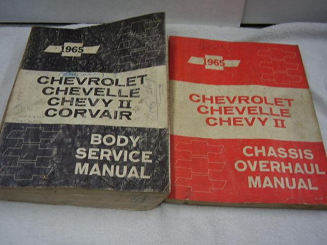 1965 chevrolet chevy ii chevelle impala full size shop manual set 2 vol.original