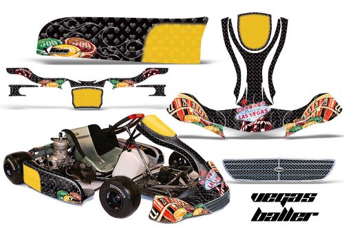 Amr racing kart  grapics decal sticker kit kg evo stilo parts accessories vegas
