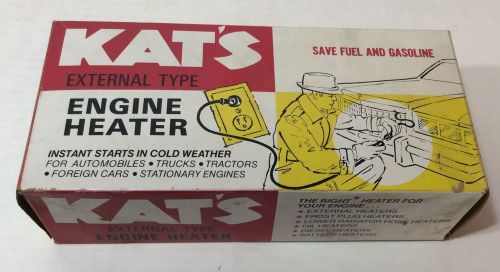 Electric engine heater kat&#039;s 120v 850 watts k150 nos vintage