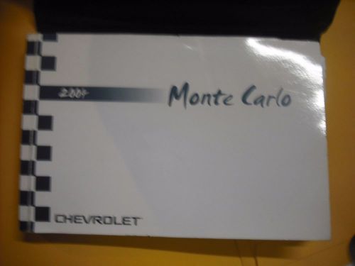 2004 chevrolet monte carlo  owners manual &amp; case