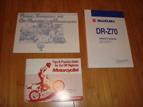 2007 suzuki drz 70 owners manual dr-z70 99011-14h50-03a