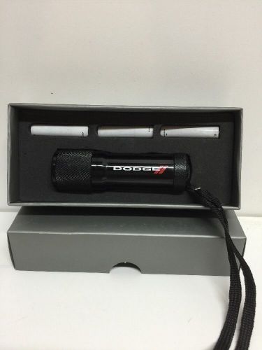 Dodge ram charger black 4&#034; aluminum flashlight led batteries box