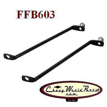 68-72 nova chevy ii front lower fender support braces pair