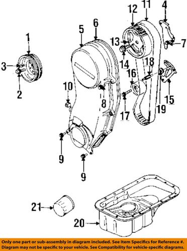 Suzuki oem 95-00 esteem engine parts-crnkshft pulley bolt 0910306185