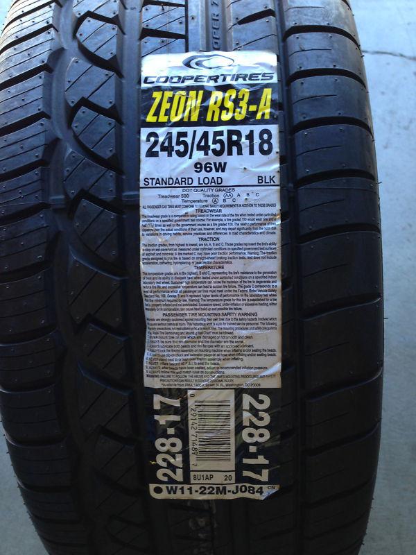 245/45r18 cooper zeon rs3-a