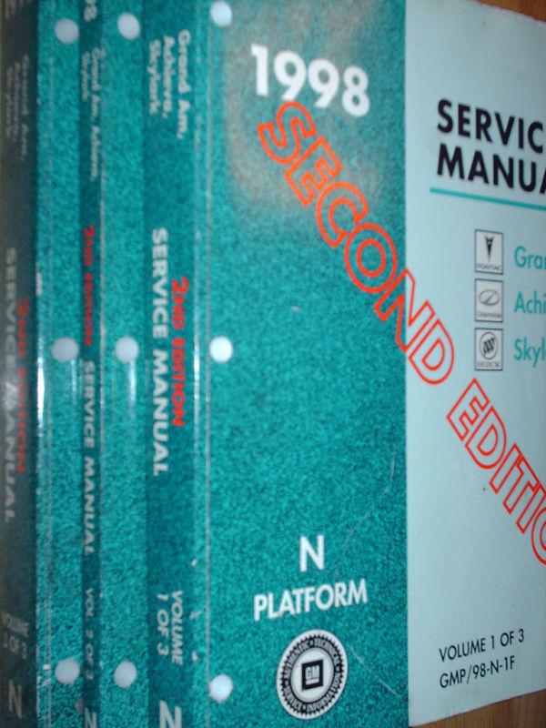 1998 pontiac grand am shop manual set original books!