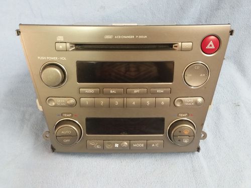 2005-2006 subaru legacy outback 6 disc changer cd stereo, p-203uh oem