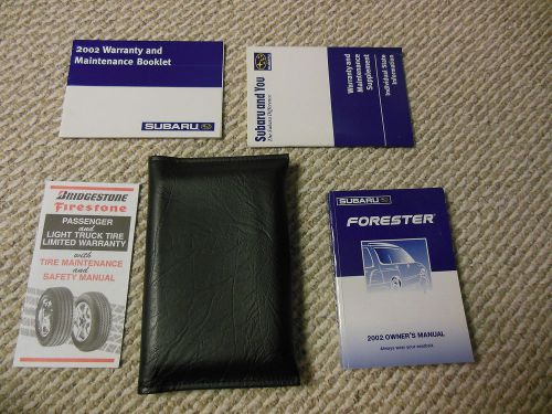 2002 subaru forester owners manual complete owner&#039;s