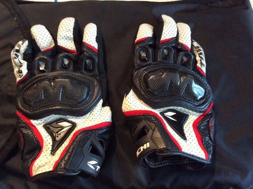 Rs taichi summer riding gloves, size xl, black/red/white
