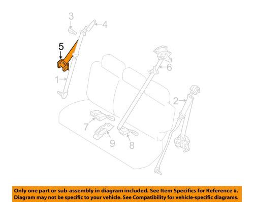 Nissan oem third row seat belt-belt &amp; retractor lower bracket left 84961zc30a