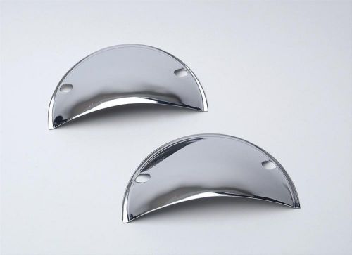 Mr gasket chrome headlight half shields covers 5-3/4 #9650