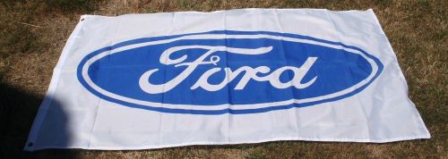 Ford logo emblem dealer banner flag 3 x 5 - nice! - car truck mancave garage