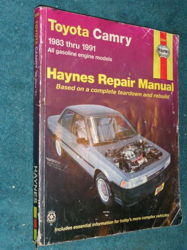 1983-1991 toyota camry shop manual / hayne&#039;s repair book  90 89 88 87 86 85 84+