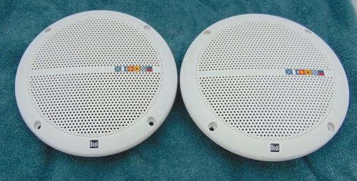 Two dual marine 60 watt peak audio speakers for boat