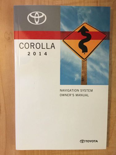 2014 toyota corolla navigation system owners manual
