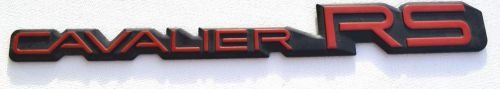 Used 91-94 chevy  cavalier rs side  right / left  oem nameplate  emblem  script