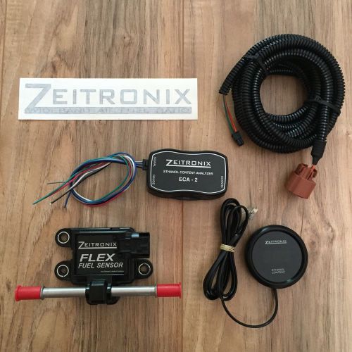 Red lcd zeitronix e85 ethanol content analyzer kit eca kit new gauge sensor
